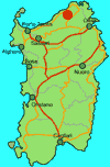 Karte Agritourismo IL Muto di Gallura/ Aggius