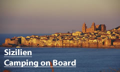 Camping on Board Sizilien